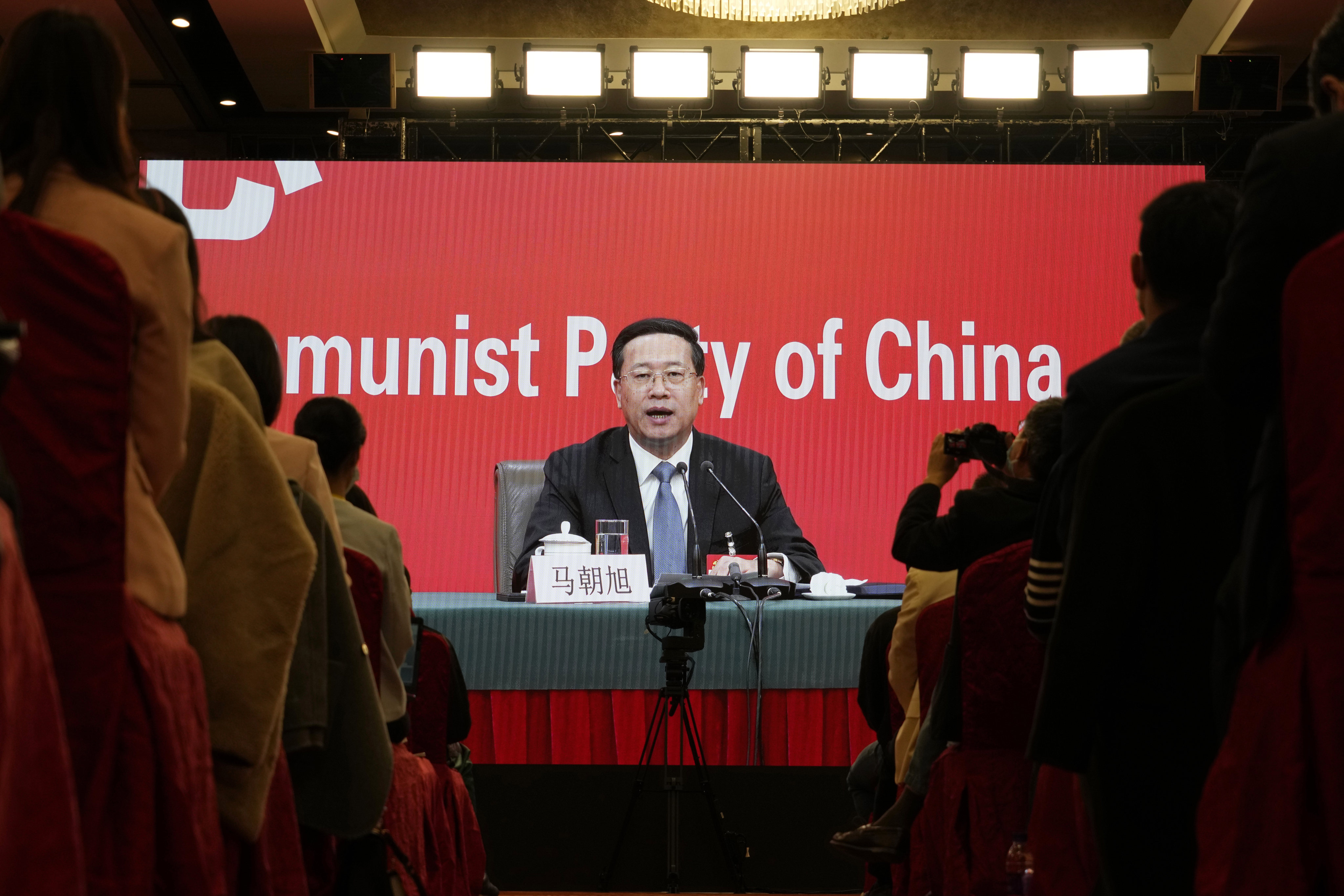 Ma Zhaoxu was speaking during the Communist Party congress. Photo: AP