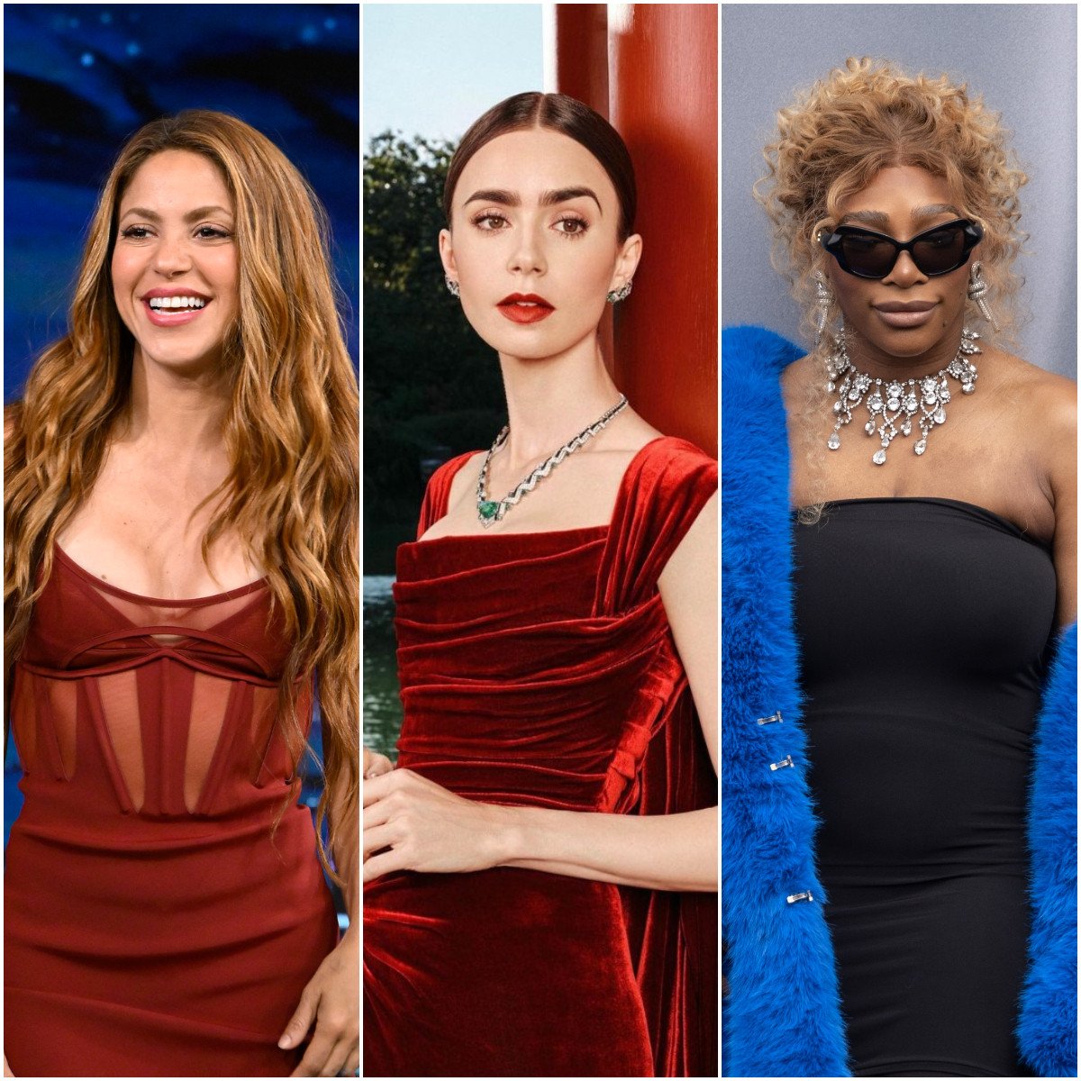 Did you know that Shakira, Lily Collins and Serena Williams all speak French? Photos: Getty Images, Instagram
