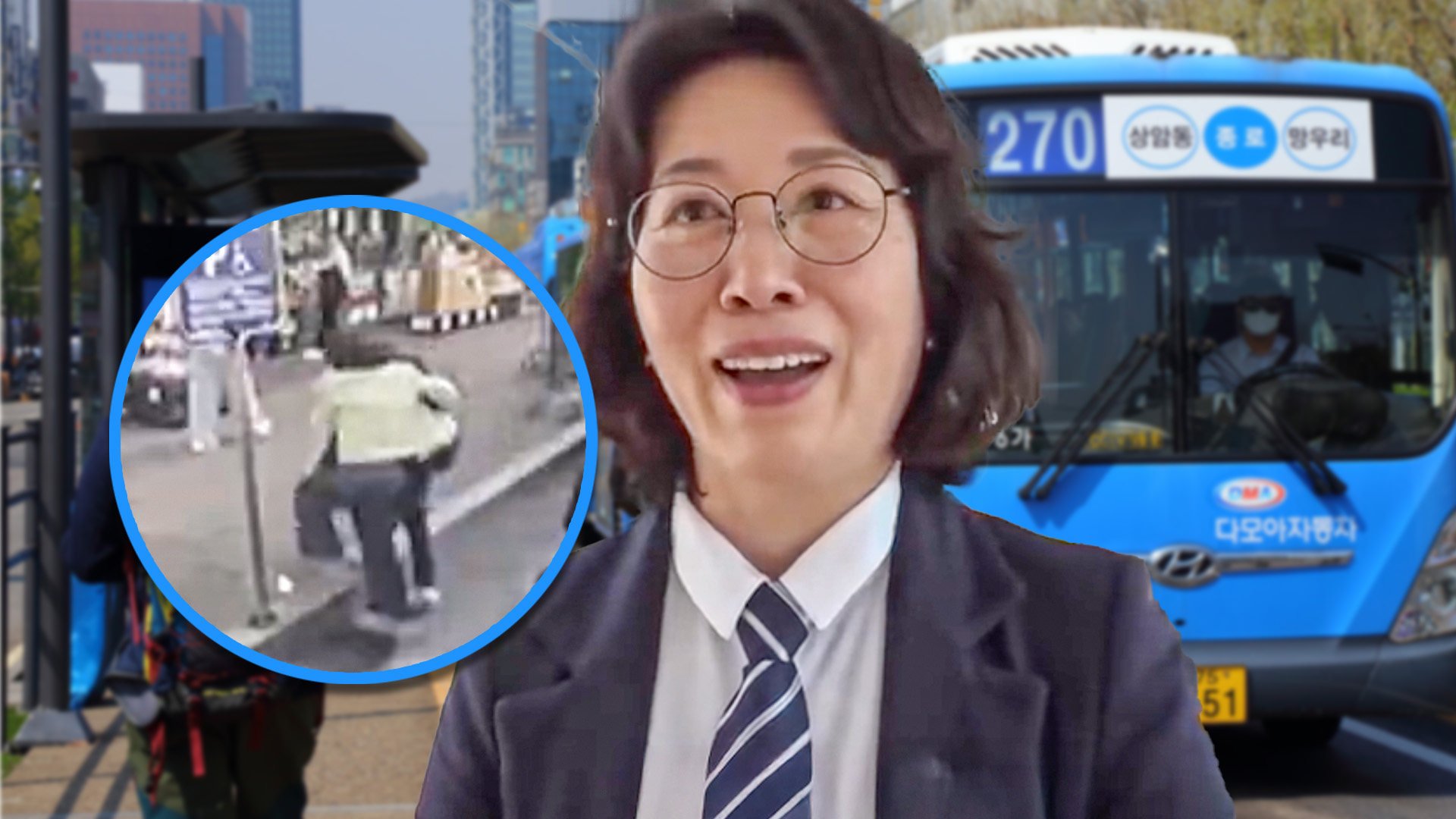 A South Korean bus driver has been praised after she rushed an unconscious Chinese student to hospital, saving her life. Photo: SCMP composite/Shutterstock/Weibo