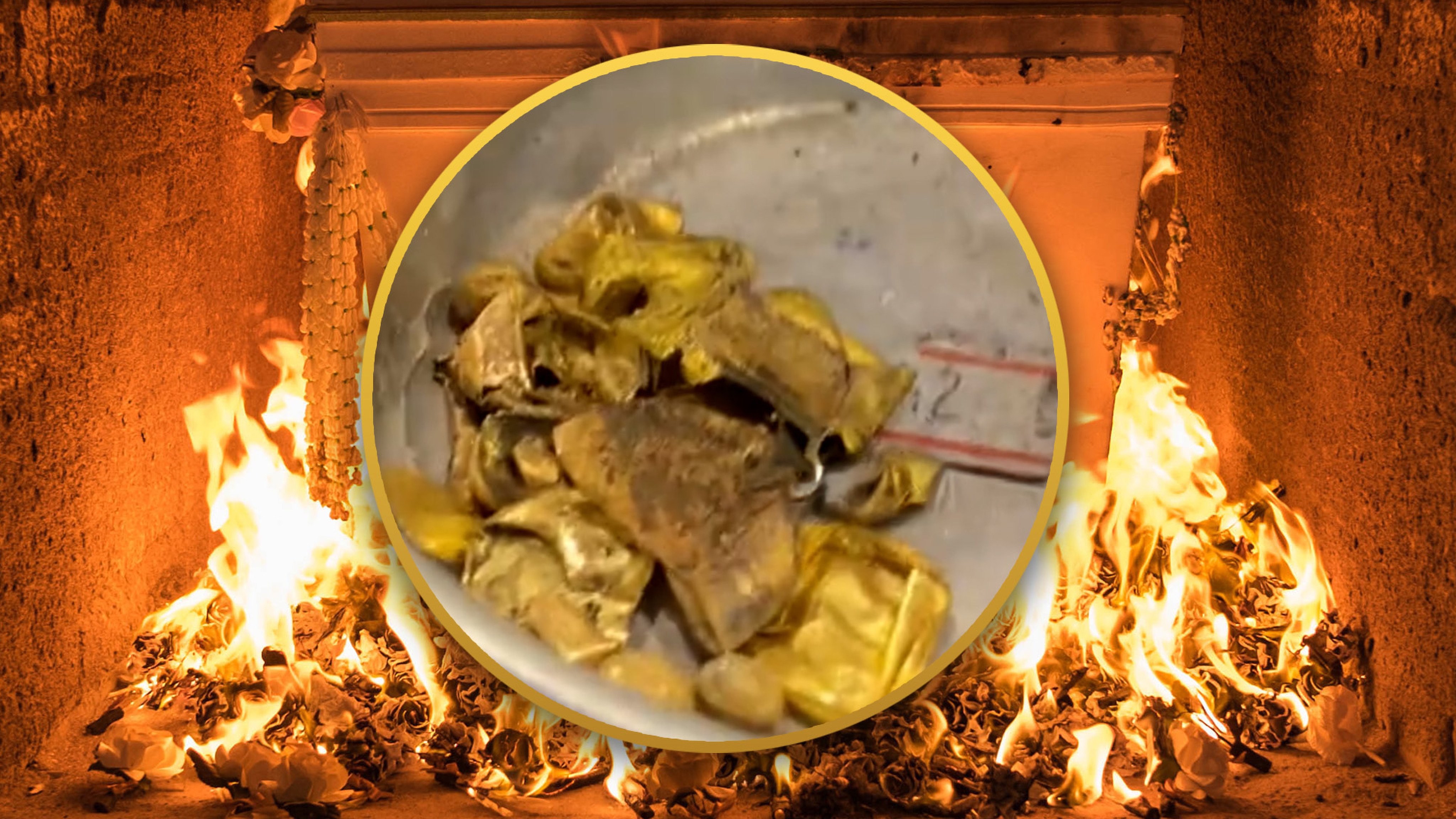 A funeral home worker in Thailand has revealed how he takes gold teeth from cremated ashes and melts them into gold bars. Photo: SCMP composite/Shutterstock/TikTok