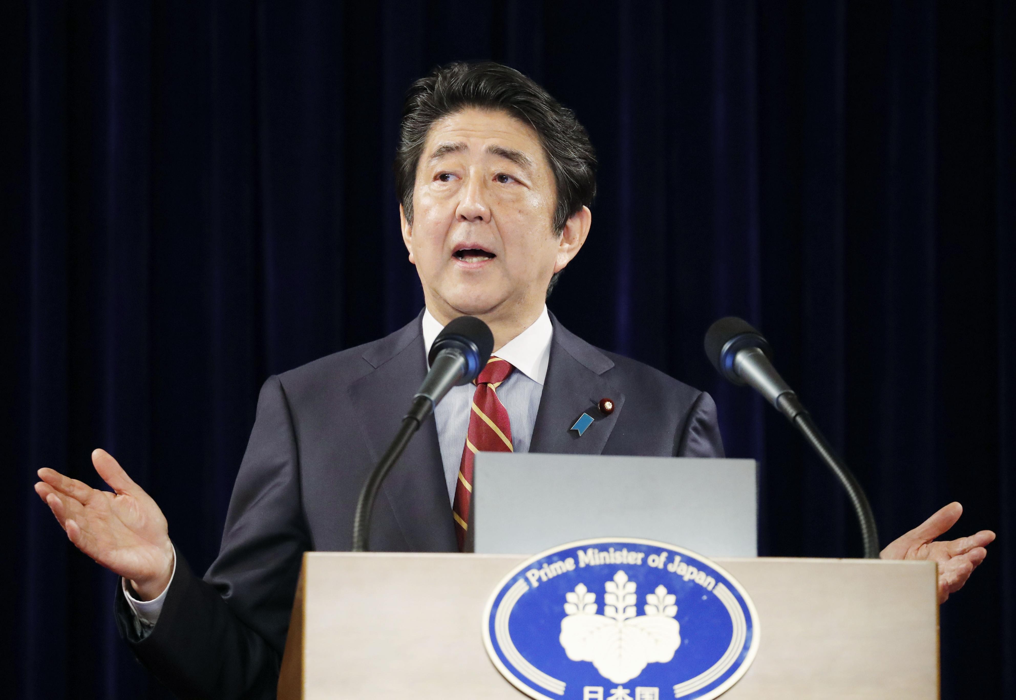 Japanese Prime Minister Shinzo Abe. Photo: Kyodo