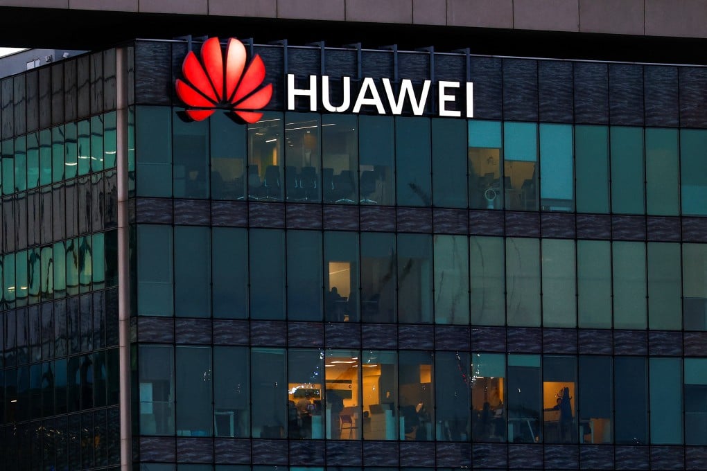 Huawei’s logo seen on its building in Boulogne-Billancourt near Paris, France, January 9, 2025. Photo: Reuters