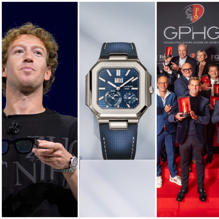 From left to right: Mark Zuckerberg begins collecting; Patek Philippe releases the Cubitus; GPHG awards IWC’s Portugieser Eternal Calendar the Aiguille D’Or; Konstantin Chaykin and Bulgari duke it out for thinnest watch in the world; Armin Strom passes away at 86. Photos: Handout